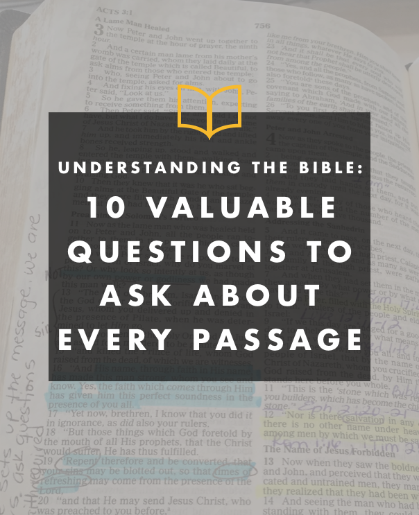 Cover of 10 Valuable Questions to Ask About Every Passage
